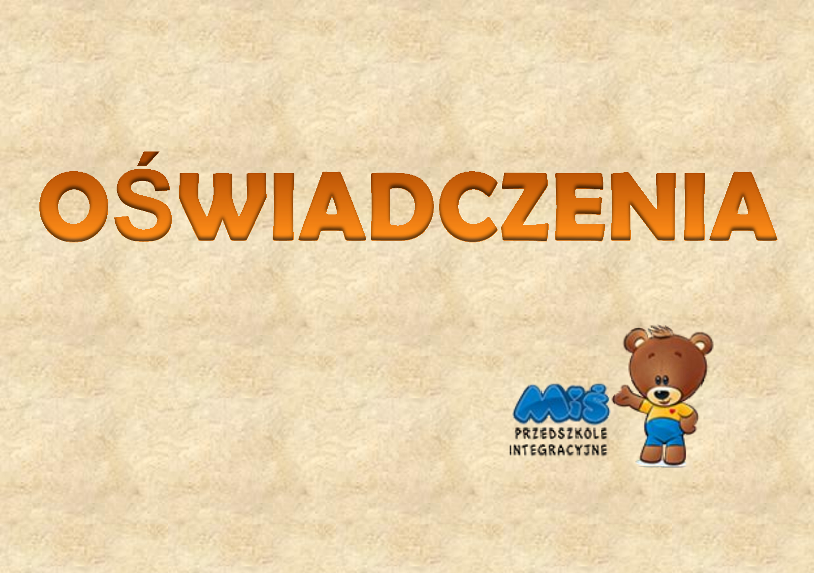 OŚWIADCZENIA